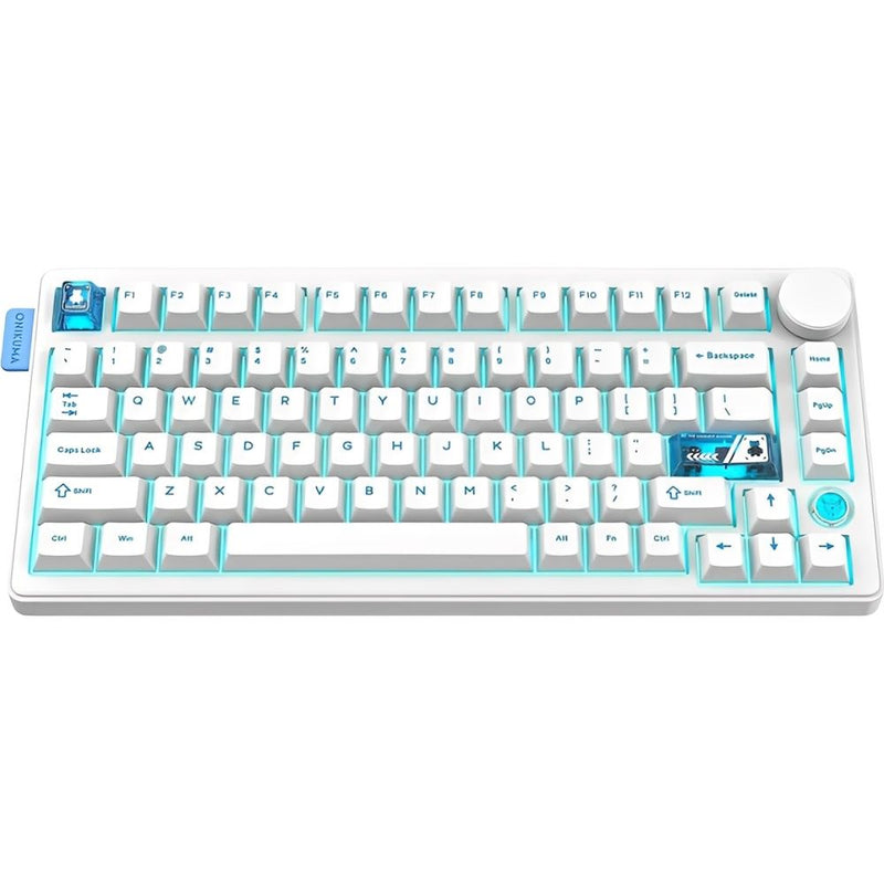 TECLADO MECANICO WIRELESS ONIKUMA MT706 RGB/75%/TRI MODE/SW (LINEAR)/WHITE 148288