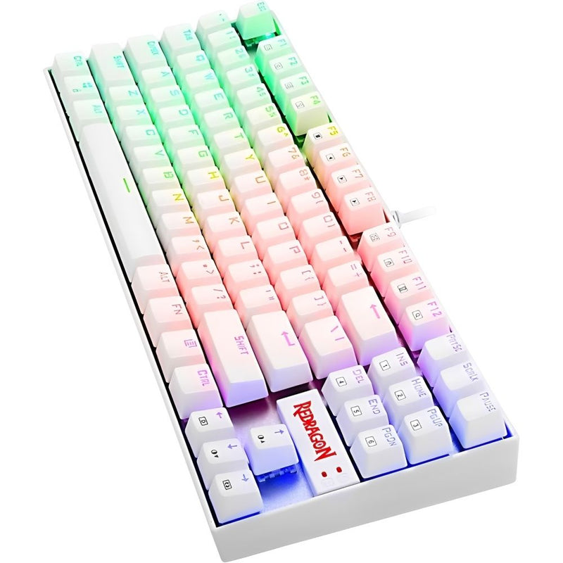 TECLADO REDRAGON KUMARA K552W-RGB SWITCH BLUE RGB INGLES/WHITE 144747