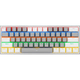 TECLADO REDRAGON K617-R FIZZ RAINBOW GRAY WHITE/RGB BLUE SWITCH 60% HOTSWAP