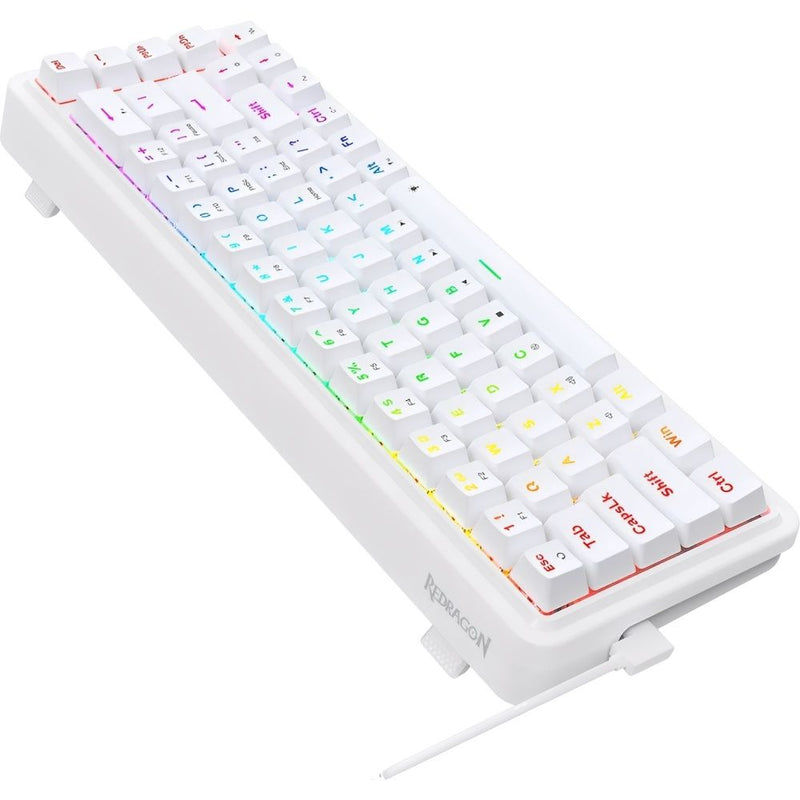 TECLADO REDRAGON NOVA K709W RGB INGLES/WHITE 144751