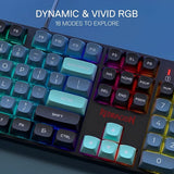 TECLADO REDRAGON SURARA K582GBG RGB SWITCH RED INGLES/BLACK/BLUE
