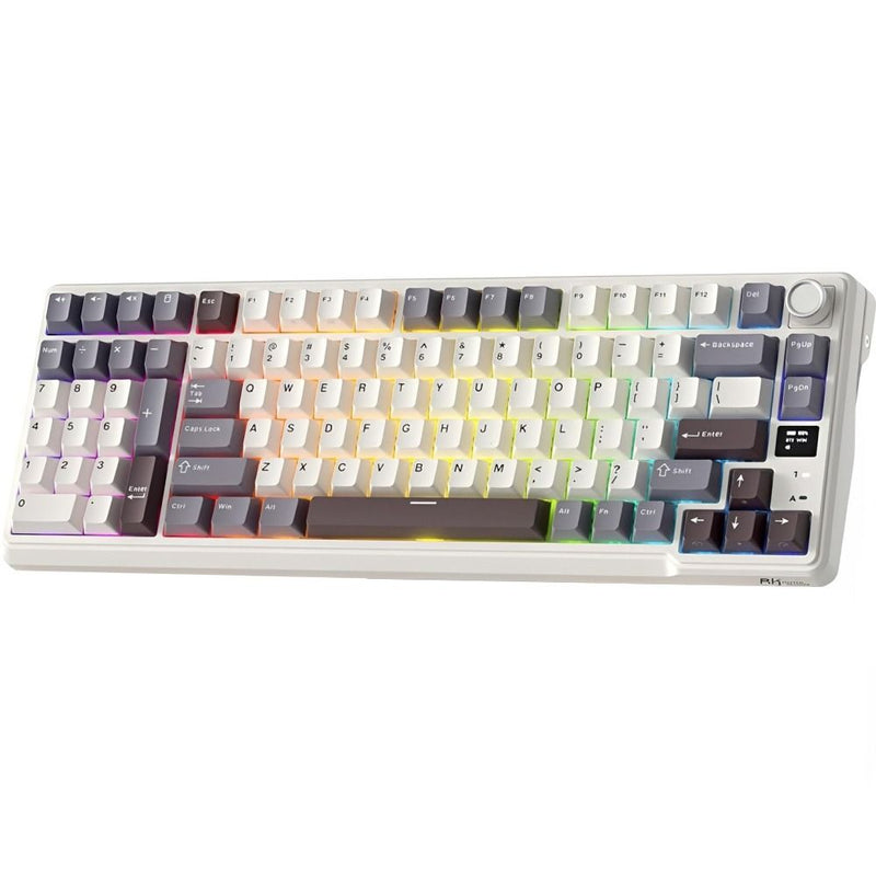 TECLADO MECANICO WIRELESS ROYAL KLUDGE L98 RGB/96%/CREAM SWITCH/ING/SANDALWOOD BROWN
