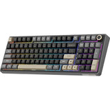 TECLADO MECANICO WIRELESS ROYAL KLUDGE R98PRO RGB/96%/CREAM SWITCH/ING/PHANTOM