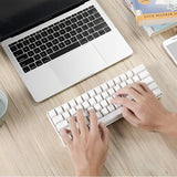 TECLADO MECANICO WIRELESS ROYAL KLUDGE RK61 RGB/60%/HOTSWAP/TRI MODE/RED SWITCH(LINEAR)/WHIT 126868