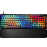 TECLADO MECANICO STEELSERIES 64660 APEX PRO GEN3 ALUMINUM 100% RGB/RAPID TRIGGER/OLED
