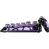 TECLADO MECANICO WIRELESS GRAVASTAR MERCURY K1 PRO RGB/75%/TRI MODE/CYBERPUNK/BLACK