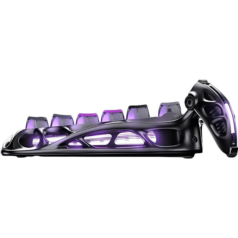 TECLADO MECANICO WIRELESS GRAVASTAR MERCURY K1 PRO RGB/75%/TRI MODE/CYBERPUNK/BLACK