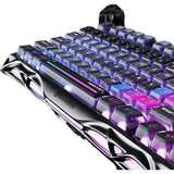 TECLADO MECANICO WIRELESS GRAVASTAR MERCURY K1 PRO RGB/75%/TRI MODE/CYBERPUNK/BLACK