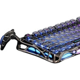TECLADO MECANICO WIRELESS GRAVASTAR MERCURY K1 PRO RGB/75%/TRI MODE/CYBERPUNK/BLACK