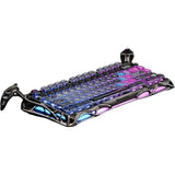 TECLADO MECANICO WIRELESS GRAVASTAR MERCURY K1 PRO RGB/75%/TRI MODE/CYBERPUNK/BLACK