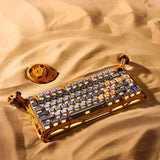 TECLADO MECANICO WIRELESS GRAVASTAR MERCURY K1 PRO RGB/75%/TRI MODE/BATTLE-WORN YELLOW