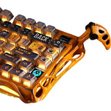 TECLADO MECANICO WIRELESS GRAVASTAR MERCURY K1 PRO RGB/75%/TRI MODE/BATTLE-WORN YELLOW