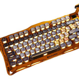 TECLADO MECANICO WIRELESS GRAVASTAR MERCURY K1 PRO RGB/75%/TRI MODE/BATTLE-WORN YELLOW