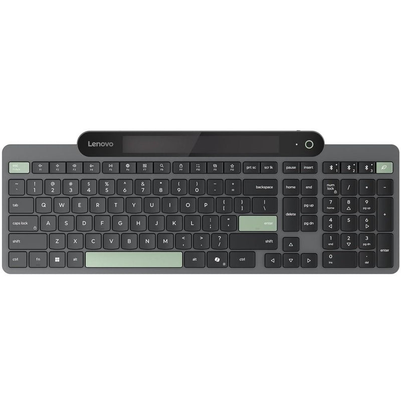 TECLADO WIRELESS BT LENOVO 800 SELF-CHARGING 3DEVICES/SUPERCAPACITOR/ING/GRAY