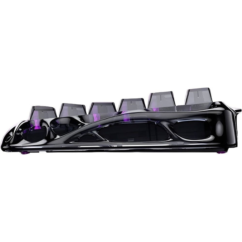 TECLADO MECANICO GRAVASTAR MERCURY V75 LITE RGB/75%/8K/RT/MAGNET SW/TRANSPARENT BLACK