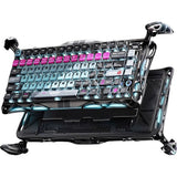 TECLADO MECANICO GRAVASTAR MERCURY V75 PRO RGB/75%/8K/RT/MAGNET SW/NEON GRAFFITI/GRAY