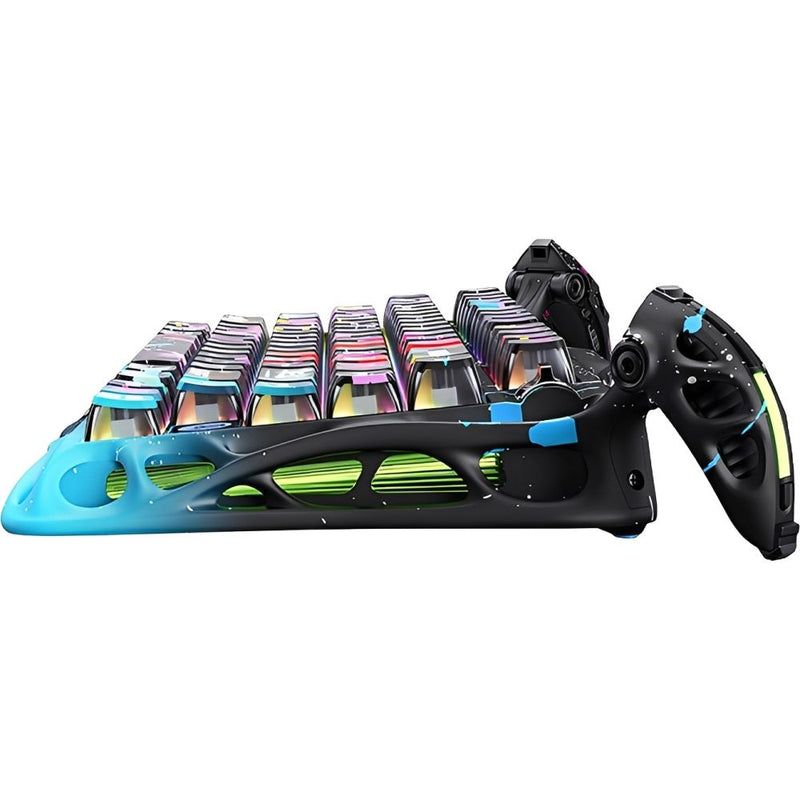 TECLADO MECANICO GRAVASTAR MERCURY V75 PRO RGB/75%/8K/RT/MAGNET SW/CYBERPUNK/BLACK