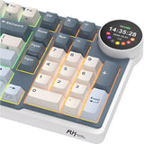 TECLADO MECANICO WIRELESS ROYAL KLUDGE N99 RGB/96%/BEIGE SW/ING/MOON