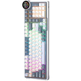 TECLADO MECANICO WIRELESS ROYAL KLUDGE N99 RGB/96%/CREAM SW/ING/MOON