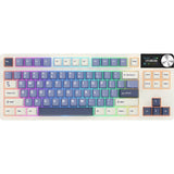 TECLADO MECANICO WIRELESS ROYAL KLUDGE RK S85 RGB/75%/BEIGE SWITCH/ING/HORIZON BLUE
