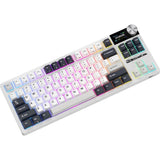 TECLADO MECANICO WIRELESS ROYAL KLUDGE RK S85 RGB/75%/CLOUD SWITCH/ING/WHITE NIGHT