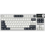 TECLADO MECANICO WIRELESS ROYAL KLUDGE RK S85 RGB/75%/BEIGE SWITCH/ING/WHITE NIGHT