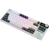 TECLADO MECANICO WIRELESS ROYAL KLUDGE RK S85 RGB/75%/BEIGE SWITCH/ING/WHITE NIGHT