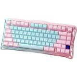 TECLADO MECANICO WIRELESS GRAVASTAR MERCURY K1 LITE RGB/75%/TRI MODE/AURORA MINT