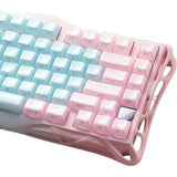 TECLADO MECANICO WIRELESS GRAVASTAR MERCURY K1 LITE RGB/75%/TRI MODE/AURORA MINT