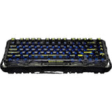 TECLADO MECANICO WIRELESS GRAVASTAR MERCURY K1 LITE RGB/75%/TRI MODE/TRANSPARENT BLACK