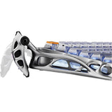 TECLADO MECANICO WIRELESS GRAVASTAR MERCURY K1 PRO RGB/75%/TRI MODE/INTERSTELLAR SILVER