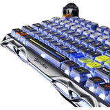 TECLADO MECANICO WIRELESS GRAVASTAR MERCURY K1 PRO RGB/75%/TRI MODE/INTERSTELLAR SILVER