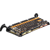 TECLADO MECANICO WIRELESS GRAVASTAR MERCURY K1 PRO RGB/75%/TRI MODE/CYBERFLARE/BLACK