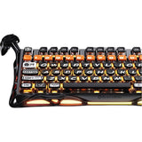 TECLADO MECANICO WIRELESS GRAVASTAR MERCURY K1 PRO RGB/75%/TRI MODE/CYBERFLARE/BLACK