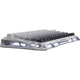 TECLADO MECANICO WIRELESS GRAVASTAR MERCURY K1 RGB/75%/TRI MODE/GRADIENT WHITE