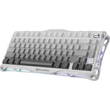 TECLADO MECANICO WIRELESS GRAVASTAR MERCURY K1 RGB/75%/TRI MODE/GRADIENT WHITE