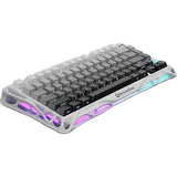 TECLADO MECANICO WIRELESS GRAVASTAR MERCURY K1 RGB/75%/TRI MODE/GRADIENT WHITE