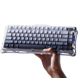TECLADO MECANICO WIRELESS GRAVASTAR MERCURY K1 RGB/75%/TRI MODE/GRADIENT WHITE