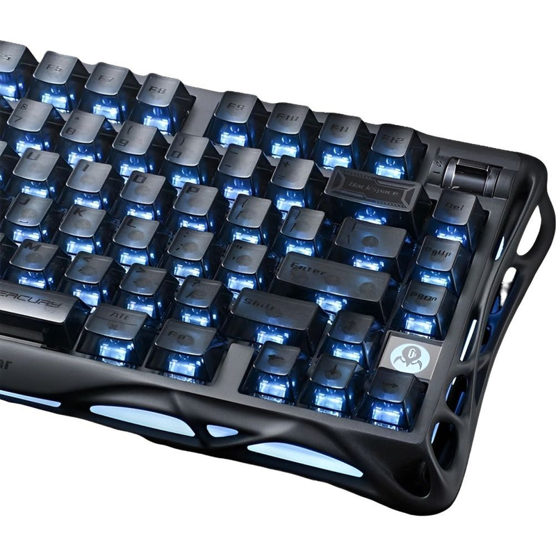 TECLADO MECANICO WIRELESS GRAVASTAR MERCURY K1 RGB/75%/TRI MODE/STEALTH BLACK