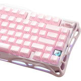 TECLADO MECANICO WIRELESS GRAVASTAR MERCURY K1 RGB/75%/TRI MODE/SAKURA PINK