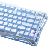 TECLADO MECANICO WIRELESS GRAVASTAR MERCURY K1 RGB/75%/TRI MODE/ICE BLUE
