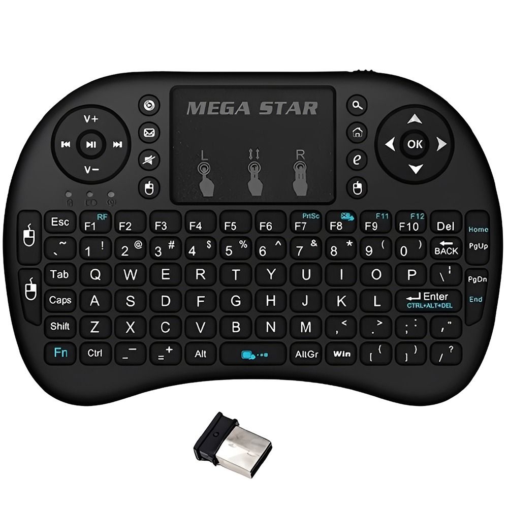 TECLADO WIRELESS MEGA STAR MINI RC02 152418 - Carvaz Informática ...