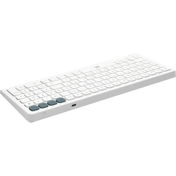 TECLADO MTEK KWB-2670W-PT MINI PORTUGUES WIRELESS/USB/USLIM/FN KEYS//WHITE