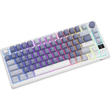TECLADO MECANICO WIRELESS ROYAL KLUDGE M75 RGB/75%/TRI MODE/BEIGE SW/ING/OCEAN BLUE