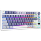 TECLADO MECANICO WIRELESS ROYAL KLUDGE M75 RGB/75%/TRI MODE/BEIGE SW/ING/OCEAN BLUE