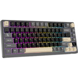 TECLADO MECANICO WIRELESS ROYAL KLUDGE M75 RGB/75%/TRI MODE/BEIGE SW/ING/PHANTOM