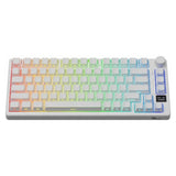 TECLADO MECANICO WIRELESS ROYAL KLUDGE M75 RGB/75%/TRI MODE/CREAM SW/ING/AURORA