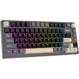 TECLADO MECANICO WIRELESS ROYAL KLUDGE M75 RGB/75%/TRI MODE/CREAM SW/ING/PHANTOM