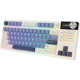 TECLADO MECANICO WIRELESS ROYAL KLUDGE RK S85 RGB/75%/CLOUD SWITCH/ING/HORIZON BLUE