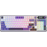 TECLADO MECANICO WIRELESS ROYAL KLUDGE S98 RGB/96%/BEIGE SW/ESP/BLACKBERRY MOUSSE